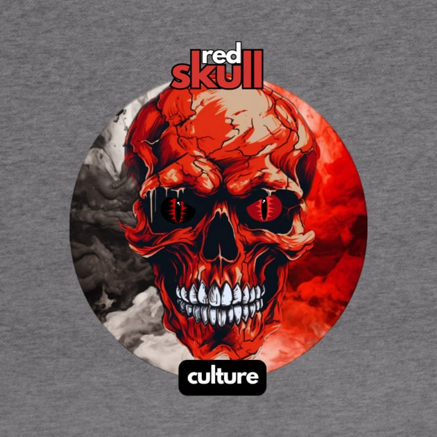 Red Skull Culture, Festival t-shirt, Unisex t-shirt, Skull tees, t-shirts with skulls, men's t-shirts, women's t-shirts, tees, gift ideas by Clinsh Online 